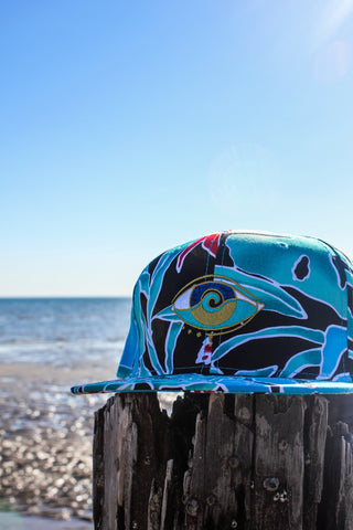 KIDS BLUE HIBISCUS SEANOE SNAPBACK