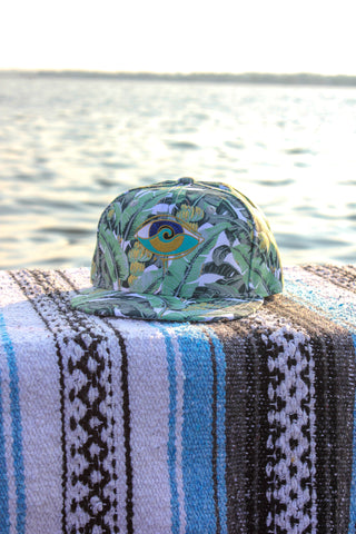 KIDS BLUE HIBISCUS SEANOE SNAPBACK