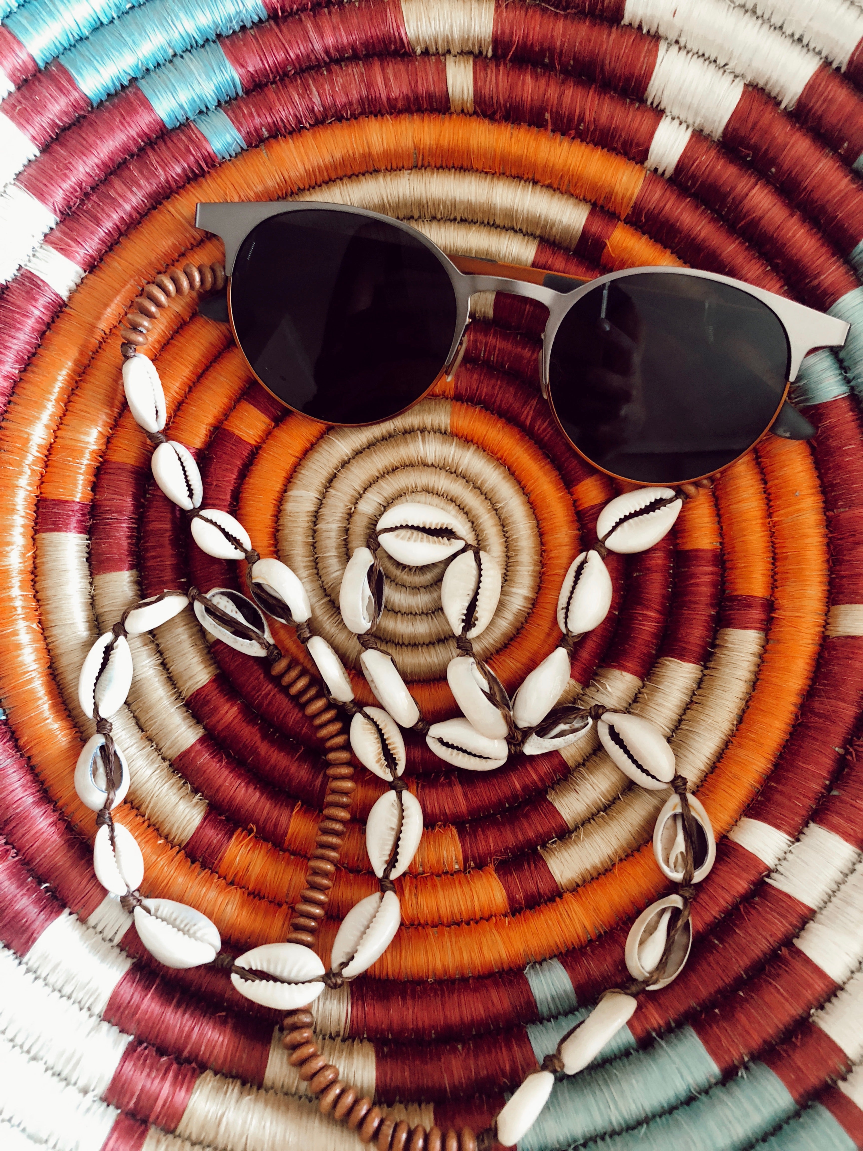 lt brown cowrie strap