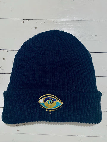 NEON PINK CUFF BEANIE