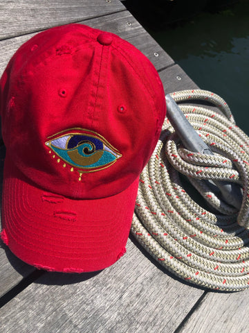 SUNDRENCHED ACK RED SEANOE DAD HAT