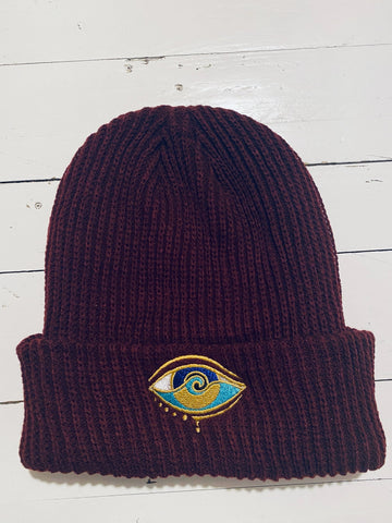 NEON PINK CUFF BEANIE