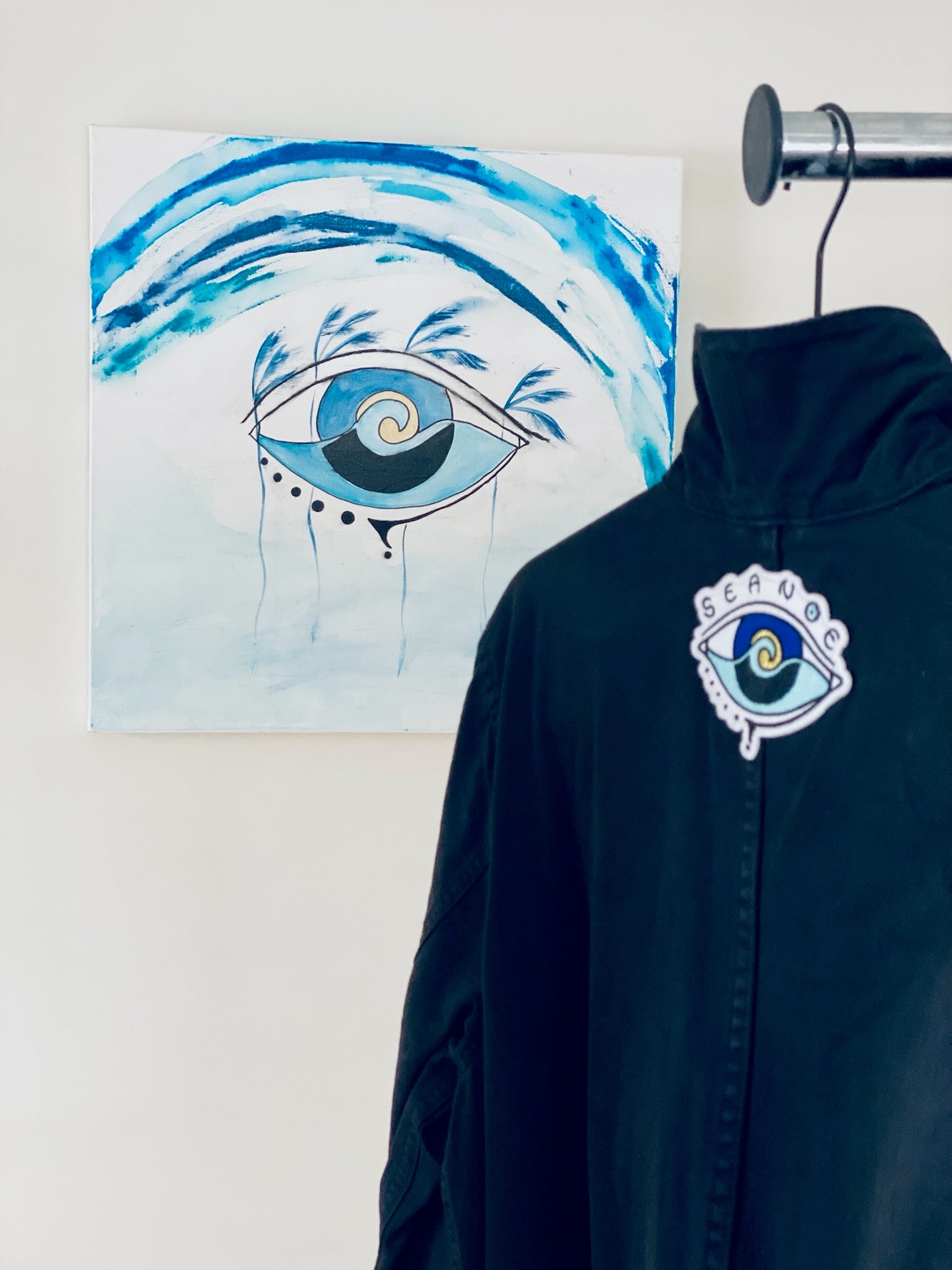 BLACK LONG SLEEVE ZIPPER JUMPSUIT