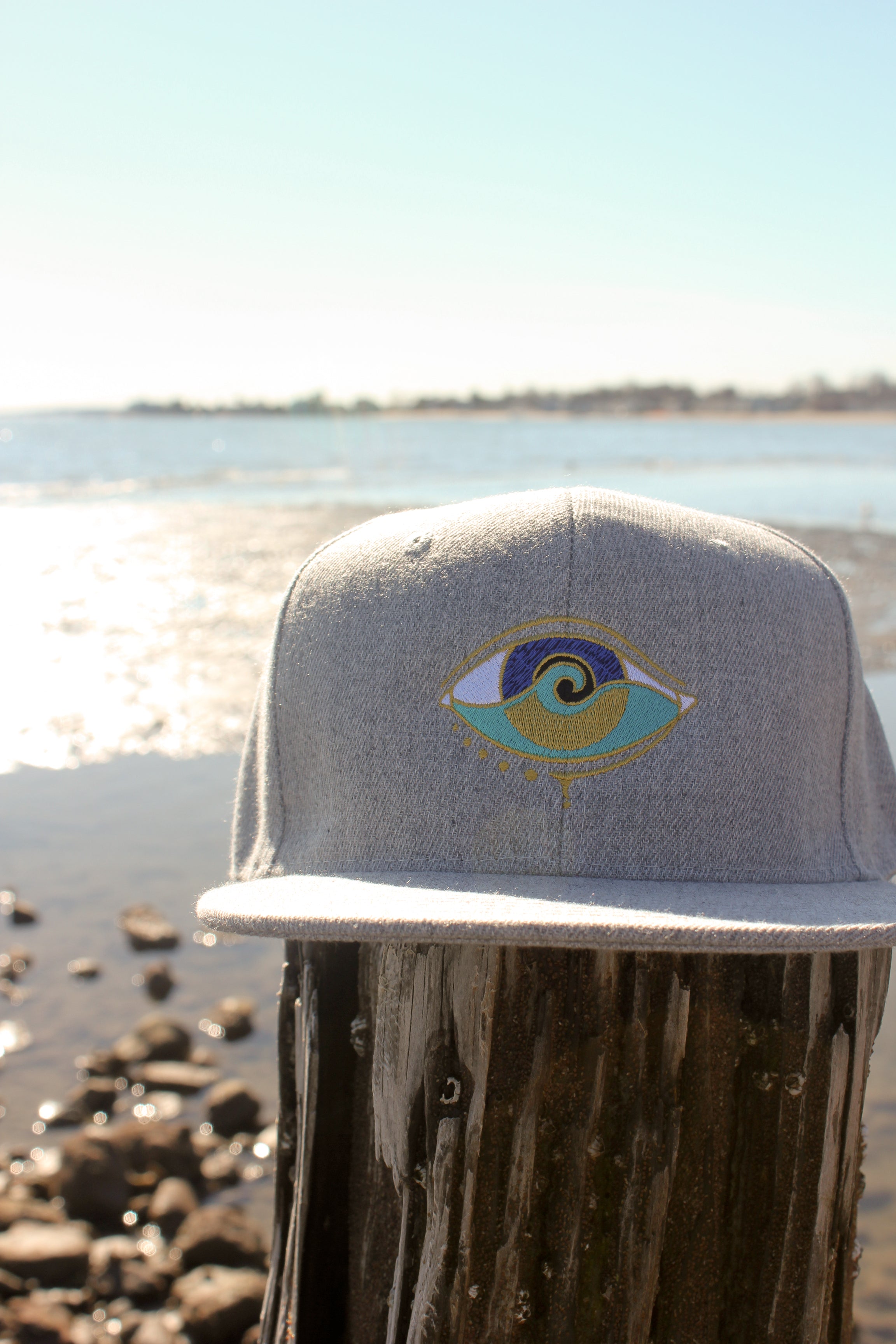 LIGHT GREY DENIM SEANOE SNAPBACK