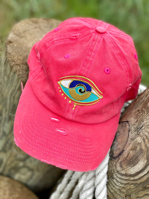 SUNDRENCHED ACK RED SEANOE DAD HAT