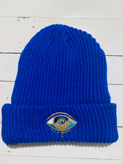 ROYAL BLUE SEANOE WIDE RIB CUFF BEANIE